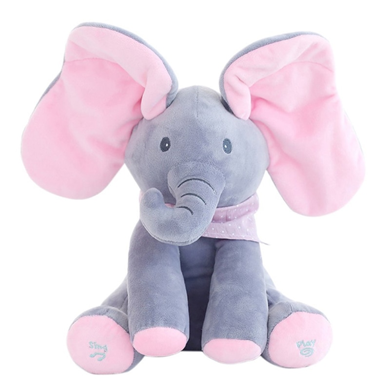 Peek A Boo Stuffed Animal Elephant Plush Toy | ManiaShopp.Com