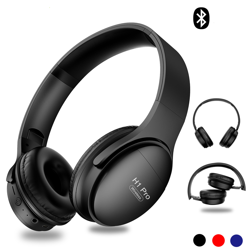 H1/ Pro Bluetooth Headphones Wireless Earphone Over-ear Noise HiFi ...